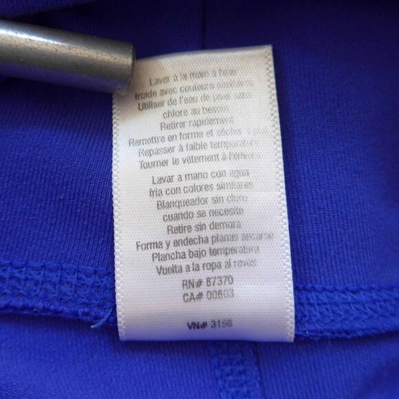 Alo Women XXS 7/8 High-Waist Moto Legging in Sapphire Blue - Picture 11 of 12